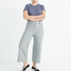Madewell Emmett wide leg crop gray